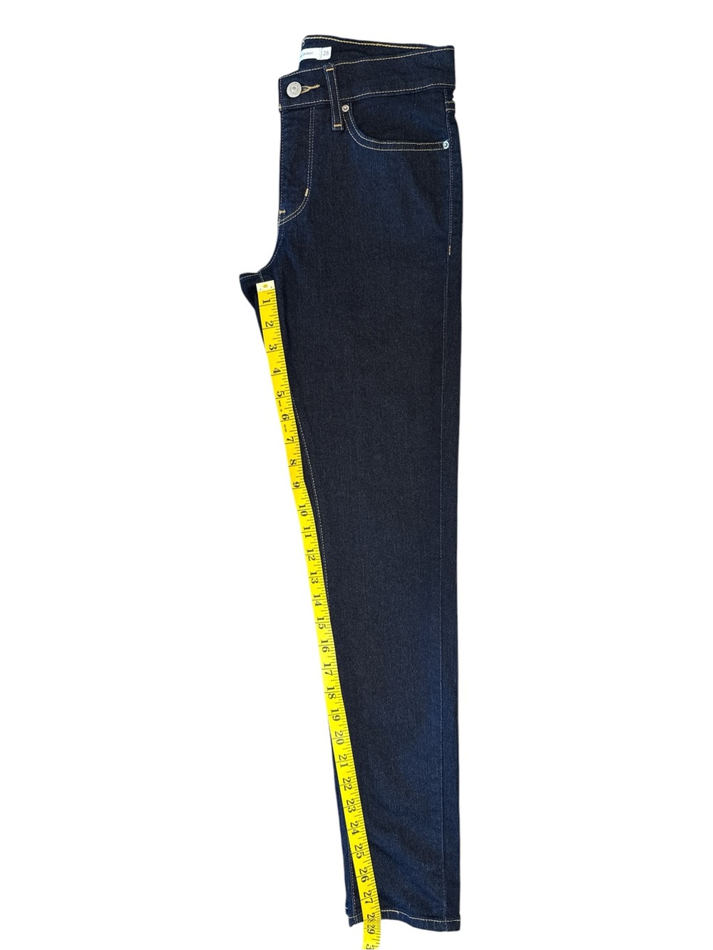 Levi's 311 Shaping Skinny Jeans in Dark Indigo with Contrast Stitching - Picture 5 of 7